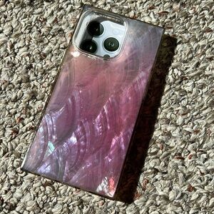 FLAUNT iPhone 13 Pro Pink Mother of Pearl Case